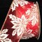 The Ribbon People Red Elegant Poinsettia Wired Craft Ribbon 2.5" x 40 Yards